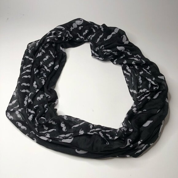 MOUSTACHE Lover BUNDLE - Scarf Erasers Coasters Pin Ring Steering Wheel Cover - Picture 10 of 15